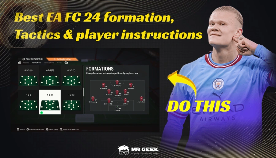 Meilleure formation EA FC 24, tactiques et instruction des joueurs